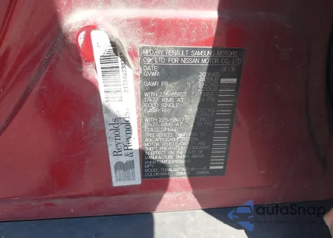 2016 Nissan Rogue Sv from USA, damaged, VIN KNMAT2MT2GP656410